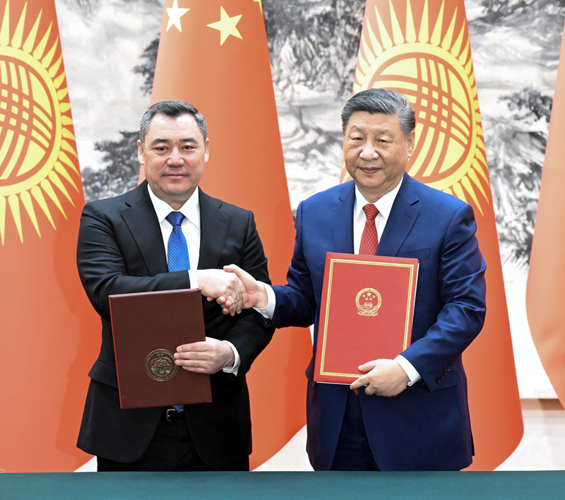 D:\桌面\2月\2.7\头条\习近平同吉尔吉斯斯坦总统扎帕罗夫会谈\5.jpg
